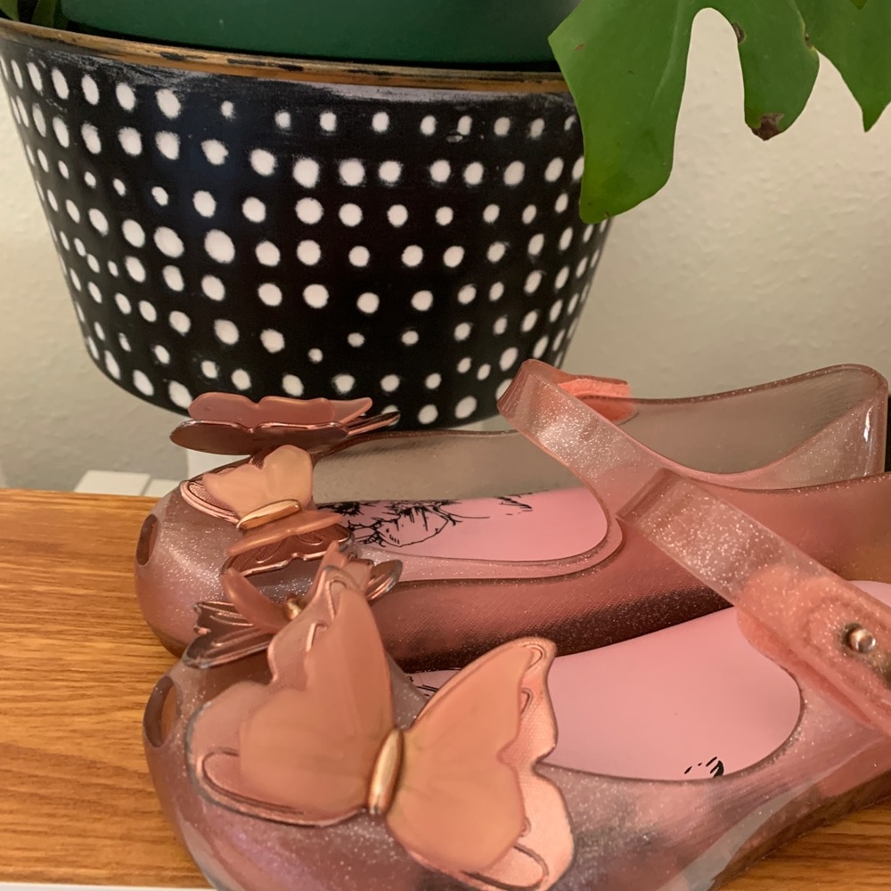 Mini Mellisa ultra girl butterfly Mary Janes size toddler 12